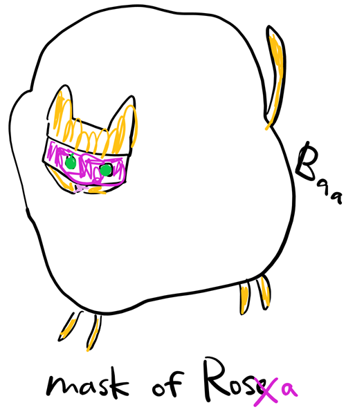 手染め毛糸作家 mask od Rosa(mopet)のロゴ