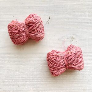 手染め糸 Sashiko 森のなかまたち ハリネズミの宝物(刺し子) ピンク系